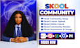 create online skool community setup, skool management, skool online course skool
