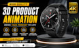 create stunning 3d product animation video for your brand