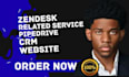 setup zendesk related service pipedrive crm website