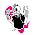 draw simple stiker character
