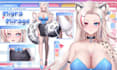 design and rig female nsfw vtuber live2d vtuber model rigging vtuber commission