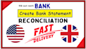 reconcile bank statement PDF to editable format