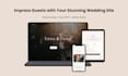 create a custom coded wedding website with rsvp