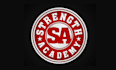 design monogram custom logo for strength academy