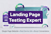 do landing page testing and single page website manual QA on real devices