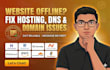fix domain hosting issues or setup full connection on any provider