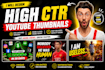 design an amazing youtube thumbnails