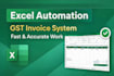 create automated excel invoice, gst billing and data entry