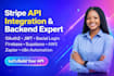 fix and integrate stripe API,  oauth2,  jtw,  social login and backend API