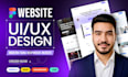 do figma website design, website ui ux design, figma design, website mockup