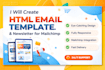 create HTML email template or newsletter