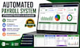 create employee payroll spreadsheet, attendance tracker and HR system in excel