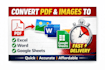 convert PDF or image to excel, word or google sheets