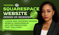 build squarespace website design or redesign squarespace website development