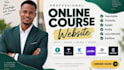 setup, upload online course on teachable website, thinkific kajabi online course