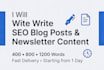 write fast SEO blog posts and newsletter content
