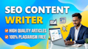 write sco content writer or blog writing and article writing