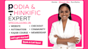 design podia website, redesign podia website, thinkific website, podia expert