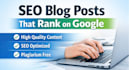 write SEO blog posts and articles that rank on google