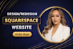 design a squarespace booking website with acuity scheduling