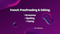 proofread and improve your french texts