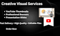 design thumbnail, banner and presentation using canva