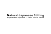 proofread and humanize japanese text