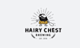 design eye catching brewing hairy chest logo