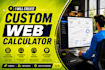 create custom calculator for your website or wordpress