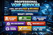 configure voip, asterisk, freepbx and call center solution
