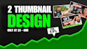 design professional youtube thumbnail