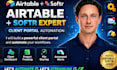 setup airtable softr website client portal database design and automation