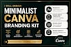 design minimalist canva branding kit social media template brand kit brand guide
