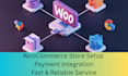setup woocommerce store with payment integration