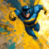 illustrate a superhero comic cover art