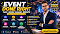 be your event manager, creator design planner, coordination and event organizer