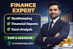do basic financial analysis and data entry in excel