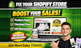 optimize shopify ecommerce store, cro, sales funnel, increase shopify sales