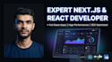 develop a modern full stack web application using react nextjs and nodejs