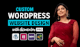 build and design responsive wordpress elementor website
