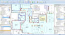 electrical plumbing drainage drywall material  takeoff architecture floor plan