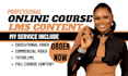 build thinkific course, modules, scriptwriting, workbook, video lesson