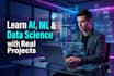 teach ai, machine learning, data science with real projects