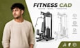 custom fitness device cad, 3d cad gym equipment components, fitness cad