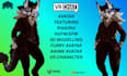 create custom vrchat avatar anime furry vrc model and upload