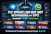 fix openclaw telegram slack bot not responding openclaw developer vps server