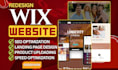 wix website redesign design wix website wix landingpage website wix website
