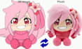 turn your 2d image to a physical plush, keychain, squishmallows, plush pattern
