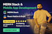 develop high performance web, mobile apps, react nextjs node