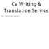translate text and create cv resume